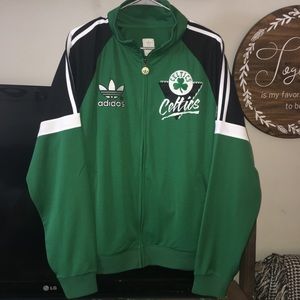 ADIDAS NBA CELTICS ☘️ track jacket size Large mens